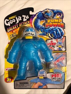 Goo Jit Zu Galaxy Attack Pump Power Blue Stretch Figure